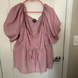 ARULA Pink Gingham Women's Top